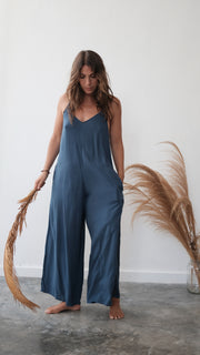 Shu Jumpsuit Organic Blue