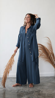 Shu Jumpsuit Organic Blue