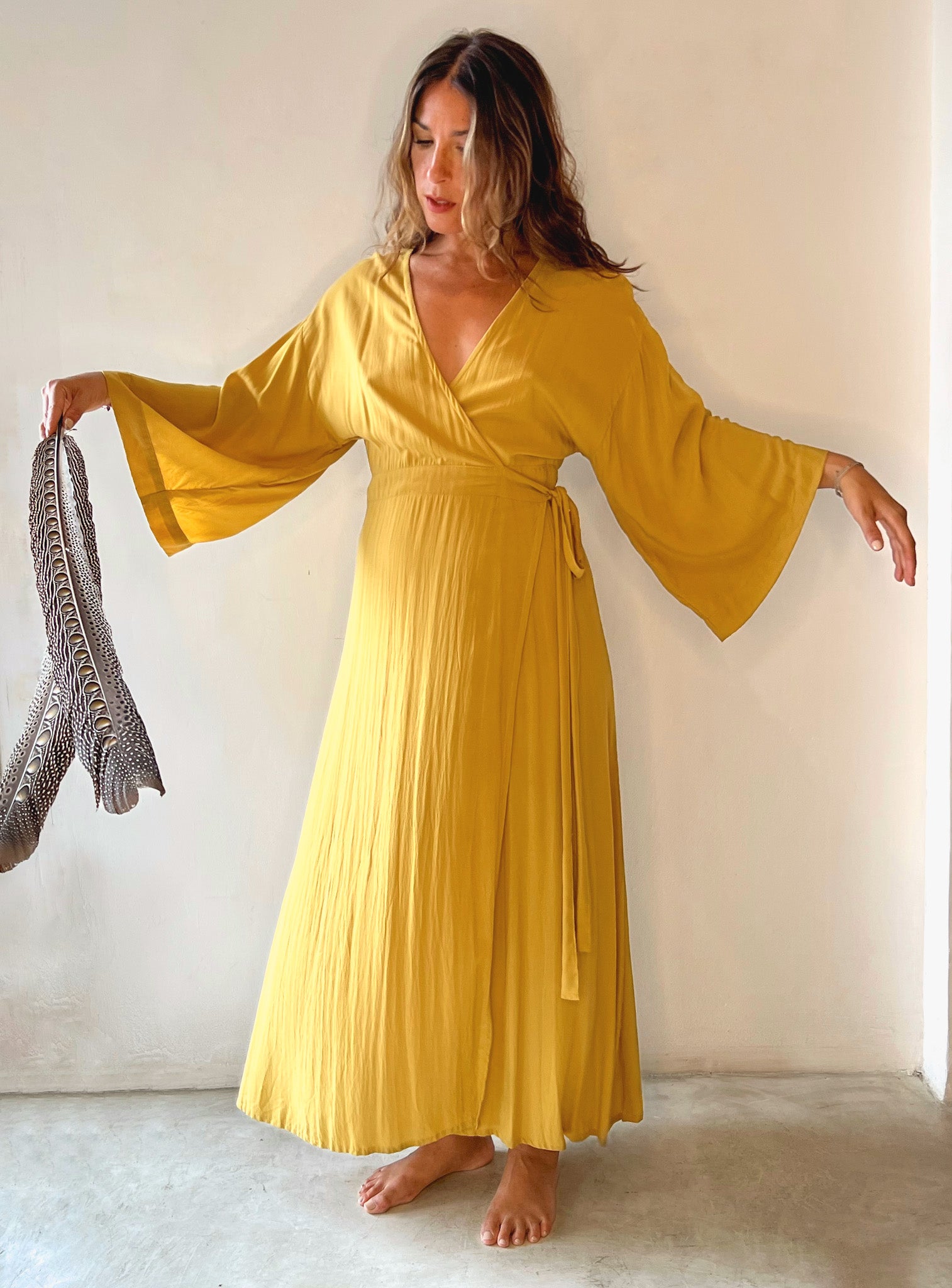 MAAT Dress Gold Yellow