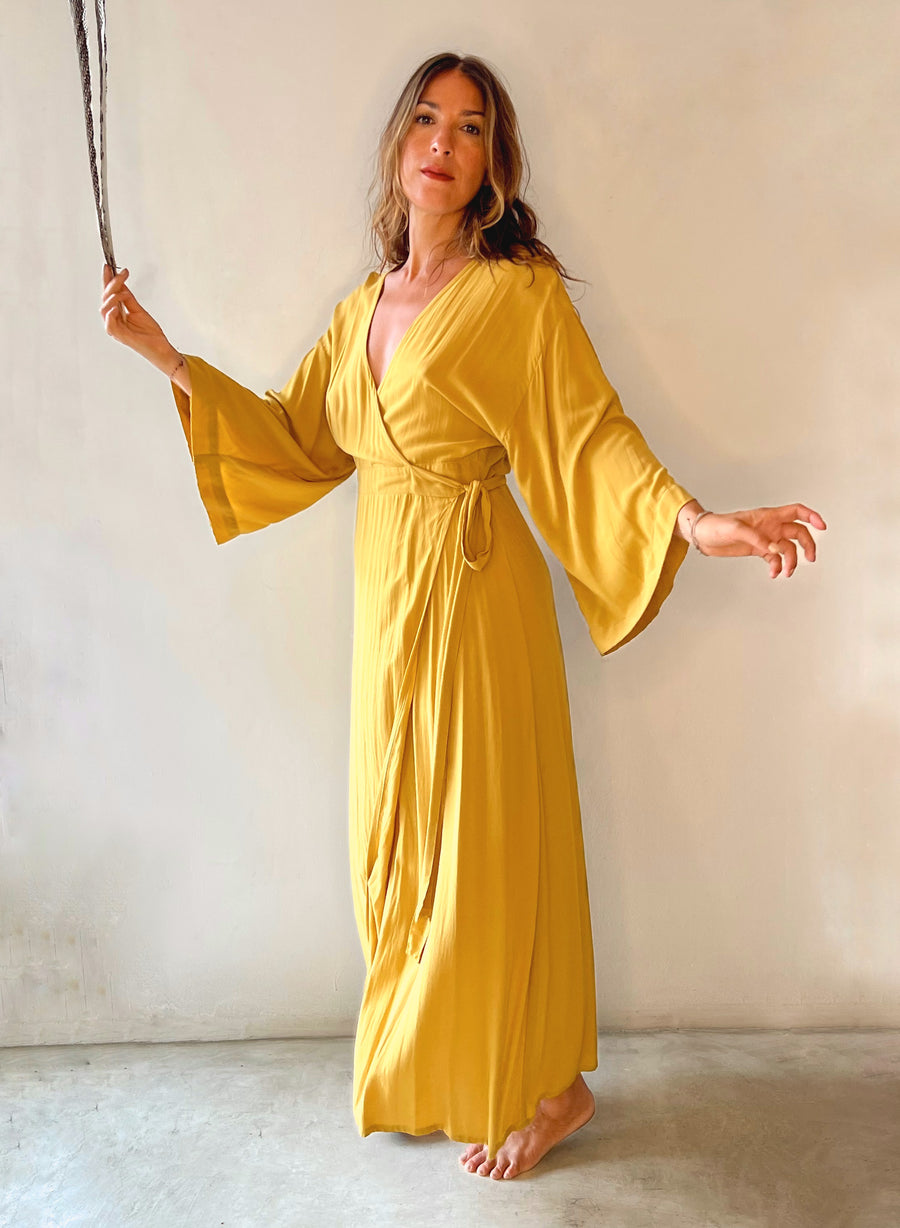 MAAT Dress Gold Yellow