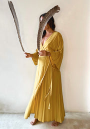 MAAT Dress Gold Yellow