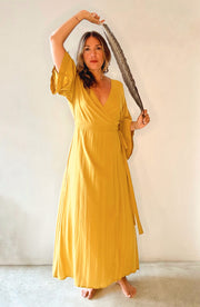 MAAT Dress Gold Yellow