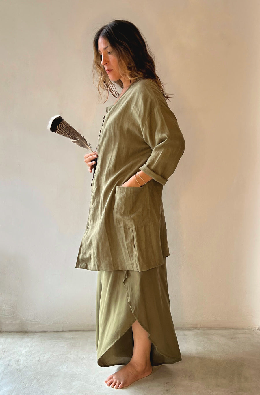 Geb Coat Organic Green