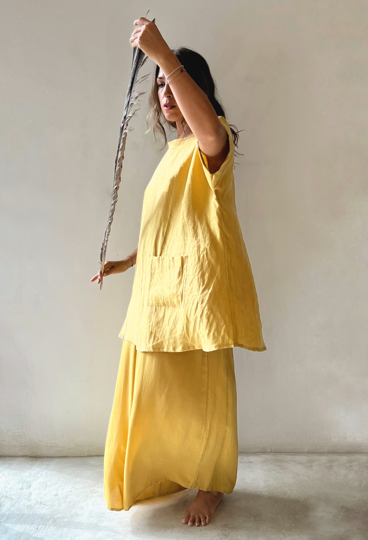 women dress yellow