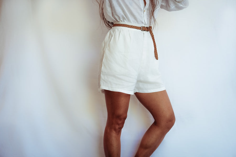 women shorts off white 