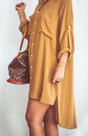 women dress rust