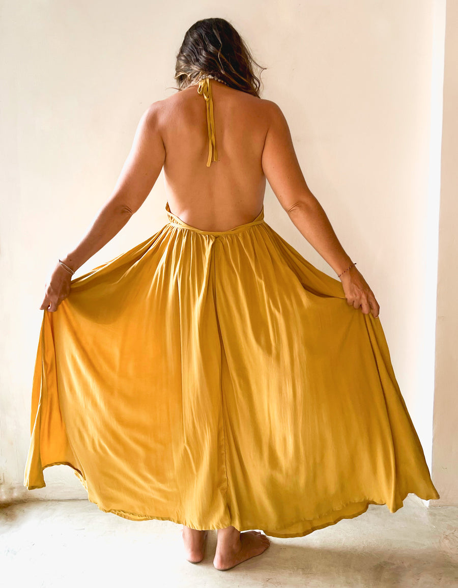 Bes Dress Gold Yellow